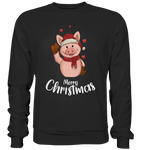 Christmas Sweatshirt - Schweinchen Love - Schweinchen's Shop - Sweatshirts - Jet Black / S