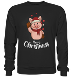 Christmas Sweatshirt - Schweinchen Love - Schweinchen's Shop - Sweatshirts - Jet Black / S