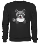 Waschbär o.T. - Basic Sweatshirt - Schweinchen's Shop - Sweatshirts - Jet Black / S