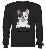 "Frenchie" - Basic Sweatshirt - Schweinchen's Shop - Sweatshirts - Jet Black / S