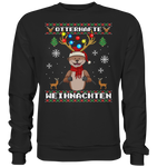 Christmas Pullover - "Retro" - Schweinchen's Shop - Sweatshirts - Jet Black / S