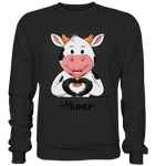 "MUMU" - Basic Sweatshirt - Schweinchen's Shop - Sweatshirts - Jet Black / S