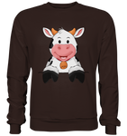 Kuh o-T. - Basic Sweatshirt - Schweinchen's Shop - Sweatshirts - Hot Chocolate / S