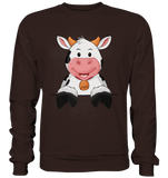 Kuh o-T. - Basic Sweatshirt - Schweinchen's Shop - Sweatshirts - Hot Chocolate / S
