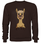 Alpaka o.T. - Basic Sweatshirt - Schweinchen's Shop - Sweatshirts - Hot Chocolate / S