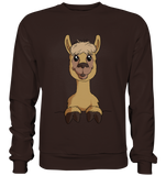Alpaka o.T. - Basic Sweatshirt - Schweinchen's Shop - Sweatshirts - Hot Chocolate / S