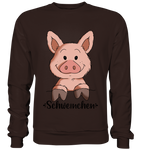 "Schweinchen" - Basic Sweatshirt - Schweinchen's Shop - Sweatshirts - Hot Chocolate / S