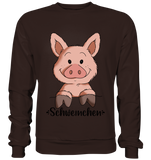 "Schweinchen" - Basic Sweatshirt - Schweinchen's Shop - Sweatshirts - Hot Chocolate / S