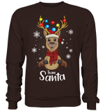 Christmas Pullover - "TEAM SANTA" - Schweinchen's Shop - Sweatshirts - Hot Chocolate / S