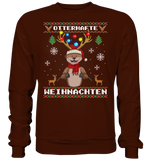 Christmas Pullover - "Retro" - Schweinchen's Shop - Sweatshirts - Hot Chocolate / S