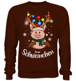 Christmas Pullover - "Team Schweinchen" - Schweinchen's Shop - Sweatshirts - Hot Chocolate / S