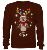 Christmas Pullover - "Team Otter" - Schweinchen's Shop - Sweatshirts - Hot Chocolate / S
