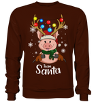 Christmas Pullover - "TEAM SANTA" - Schweinchen's Shop - Sweatshirts - Hot Chocolate / S