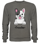 "Frenchie" - Basic Sweatshirt - Schweinchen's Shop - Sweatshirts - Charcoal (Heather) / S