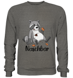 Naschbär - Basic Sweatshirt - Schweinchen's Shop - Sweatshirts - Charcoal (Heather) / S