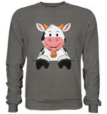 Kuh o-T. - Basic Sweatshirt - Schweinchen's Shop - Sweatshirts - Charcoal (Heather) / S