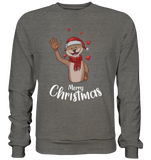 Christmas Sweatshirt - Otter Love - Schweinchen's Shop - Sweatshirts - Charcoal (Heather) / S