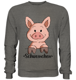 "Schweinchen" - Basic Sweatshirt - Schweinchen's Shop - Sweatshirts - Charcoal (Heather) / S