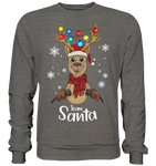 Christmas Pullover - "TEAM SANTA" - Schweinchen's Shop - Sweatshirts - Charcoal (Heather) / S