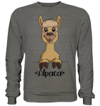 Alpaka m.T. - Basic Sweatshirt - Schweinchen's Shop - Sweatshirts - Charcoal (Heather) / S