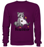 Naschbär - Basic Sweatshirt - Schweinchen's Shop - Sweatshirts - Plum / S