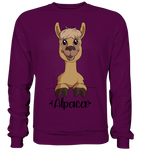 Alpaka m.T. - Basic Sweatshirt - Schweinchen's Shop - Sweatshirts - Plum / S