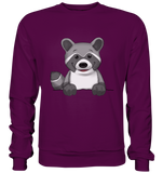 Waschbär o.T. - Basic Sweatshirt - Schweinchen's Shop - Sweatshirts - Plum / S