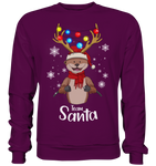 Christmas Pullover - "TEAM SANTA" - Schweinchen's Shop - Sweatshirts - Plum / S