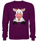 Kuh o-T. - Basic Sweatshirt - Schweinchen's Shop - Sweatshirts - Plum / S