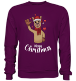 Christmas Sweatshirt - Alpaka Love - Schweinchen's Shop - Sweatshirts - Plum / S