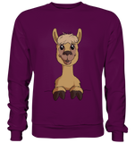 Alpaka o.T. - Basic Sweatshirt - Schweinchen's Shop - Sweatshirts - Plum / S