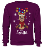 Christmas Pullover - "TEAM SANTA" - Schweinchen's Shop - Sweatshirts - Plum / S