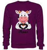 "MUMU" - Basic Sweatshirt - Schweinchen's Shop - Sweatshirts - Plum / S