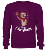 Christmas Sweatshirt - Otter Love - Schweinchen's Shop - Sweatshirts - Plum / S