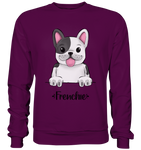 "Frenchie" - Basic Sweatshirt - Schweinchen's Shop - Sweatshirts - Plum / S