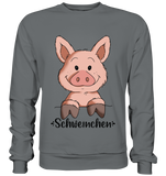 "Schweinchen" - Basic Sweatshirt - Schweinchen's Shop - Sweatshirts - Steel Grey (Solid) / S