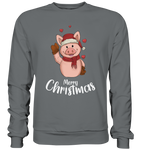 Christmas Sweatshirt - Schweinchen Love - Schweinchen's Shop - Sweatshirts - Steel Grey (Solid) / S