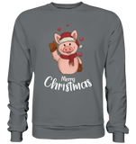 Christmas Sweatshirt - Schweinchen Love - Schweinchen's Shop - Sweatshirts - Steel Grey (Solid) / S