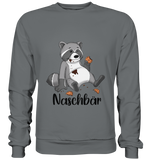 Naschbär - Basic Sweatshirt - Schweinchen's Shop - Sweatshirts - Steel Grey (Solid) / S