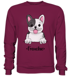 "Frenchie" - Basic Sweatshirt - Schweinchen's Shop - Sweatshirts - Burgundy / S