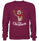 Christmas Sweatshirt - Otter Love - Schweinchen's Shop - Sweatshirts - Burgundy / S