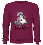 Naschbär - Basic Sweatshirt - Schweinchen's Shop - Sweatshirts - Burgundy / S