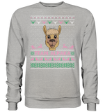Christmas Pullover - "Team Alpaka" - Rose - Schweinchen's Shop - Sweatshirts - Heather Grey / S