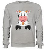 Kuh o-T. - Basic Sweatshirt - Schweinchen's Shop - Sweatshirts - Heather Grey / S