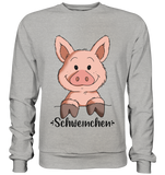 "Schweinchen" - Basic Sweatshirt - Schweinchen's Shop - Sweatshirts - Heather Grey / S