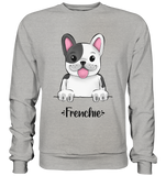"Frenchie" - Basic Sweatshirt - Schweinchen's Shop - Sweatshirts - Heather Grey / S
