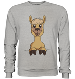 Alpaka o.T. - Basic Sweatshirt - Schweinchen's Shop - Sweatshirts - Heather Grey / S