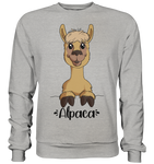 Alpaka m.T. - Basic Sweatshirt - Schweinchen's Shop - Sweatshirts - Heather Grey / S