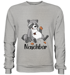 Naschbär - Basic Sweatshirt - Schweinchen's Shop - Sweatshirts - Heather Grey / S