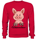 "Schweinchen" - Basic Sweatshirt - Schweinchen's Shop - Sweatshirts - Fire Red / S